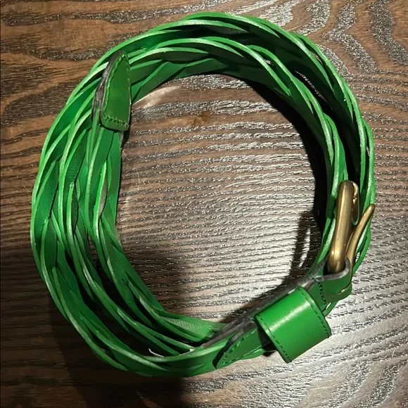 Green Braided Women's Belt - Picture 5 of 5